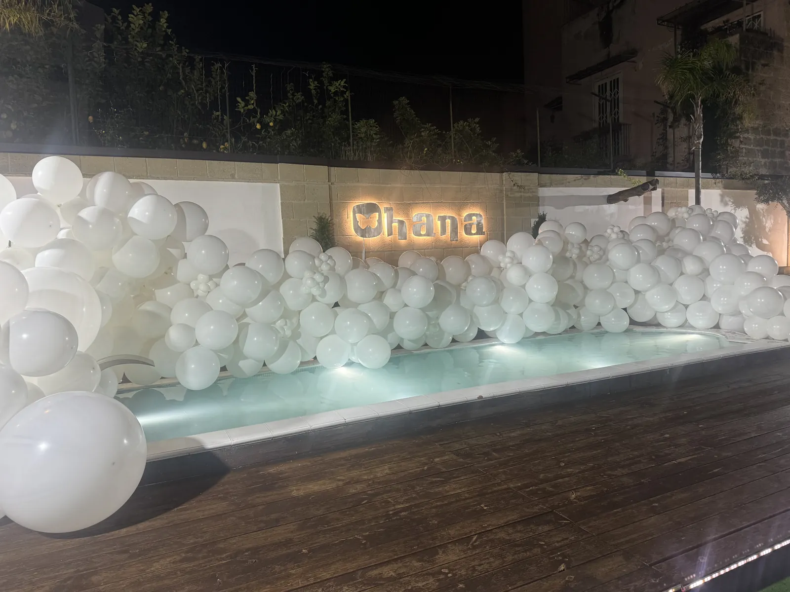 Allestimento premium sala eventi Ohana